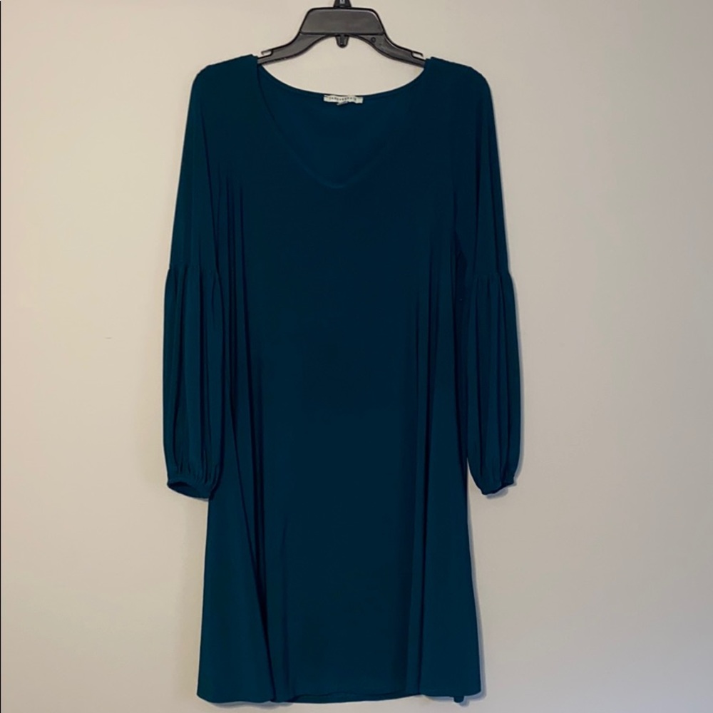 Beautiful dark teal jersey dress.